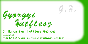gyorgyi hutflesz business card