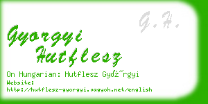 gyorgyi hutflesz business card